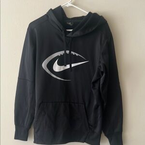 Nike Black Hoodie with Silver Graphic